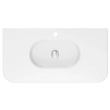 Lola Gloss Full Depth Curved Ceramic Basin Top 900mm 1TH fienza