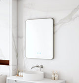 Maia 600×750 / 750×900 / 1200×750mm LED Rectangular Mirror – Gun Metal Frame mercioaustralia