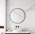 Maia 600/750/900mm LED Round Mirror – Matt Black Frame mercioaustralia