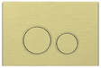 Mercio Sigma Round Button Flush Plate – Brushed Gold mercioaustralia