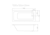 Mira Insert & Island Bathtub - Gloss White mercioaustralia