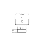Mini 38 Compact Wall-Hung Basin mercioaustralia