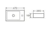 Mini 45R Compact Wall-Hung Basin mercioaustralia