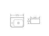 Mini 37L Compact Wall-Hung Basin mercioaustralia