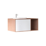 MIO 900mm Vanity Cabinet for Insert Basin with Right Side Shelf – Costa Oak mercioaustralia