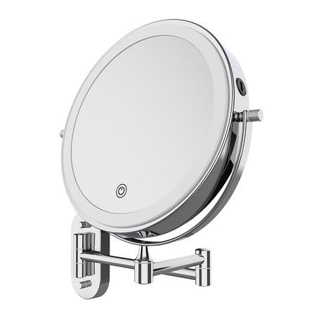 Swivel LED Magnifying Mirror, Chrome fienza