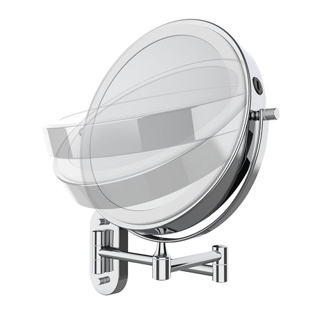 Swivel LED Magnifying Mirror, Chrome fienza