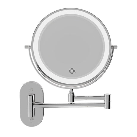 Swivel LED Magnifying Mirror, Chrome fienza