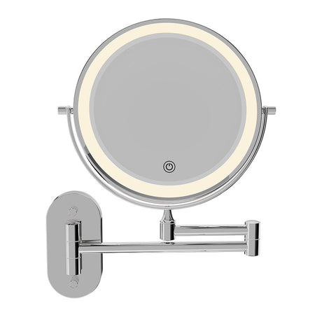 Swivel LED Magnifying Mirror, Chrome fienza