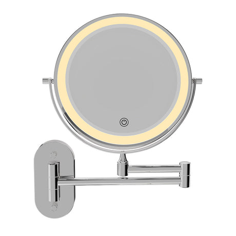 Swivel LED Magnifying Mirror, Chrome fienza