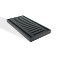 100x100x14mm Brushed Black Ezy Flow Floor Grate Aquaperla