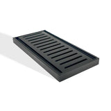 100x100x14mm Brushed Black Ezy Flow Floor Grate Aquaperla