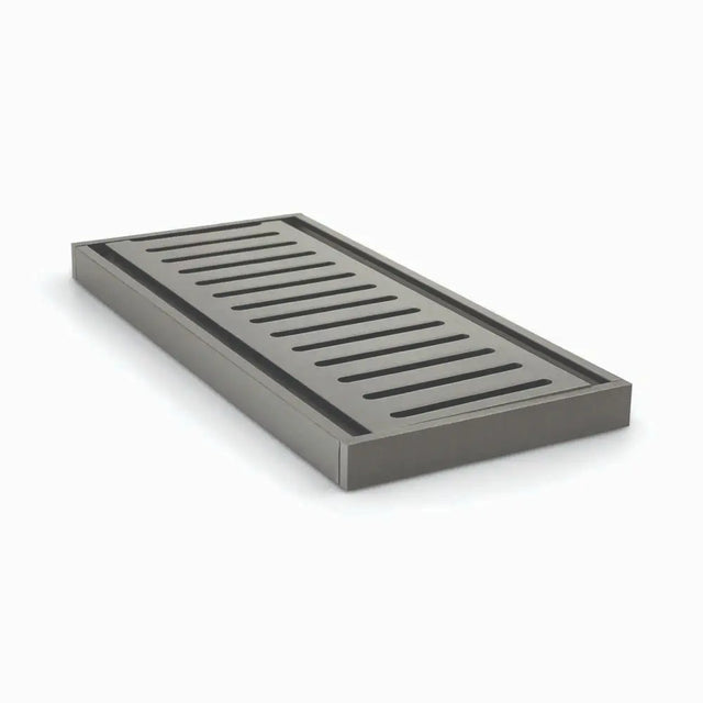 100x100x14mm Gunmetal Ezy Flow Floor Grate Aquaperla