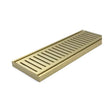 100x100x14mm Brushed Gold Ezy Flow Floor Grate Aquaperla