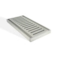 100x100x14mm Brushed Nickel Ezy Flow Floor Grate Aquaperla