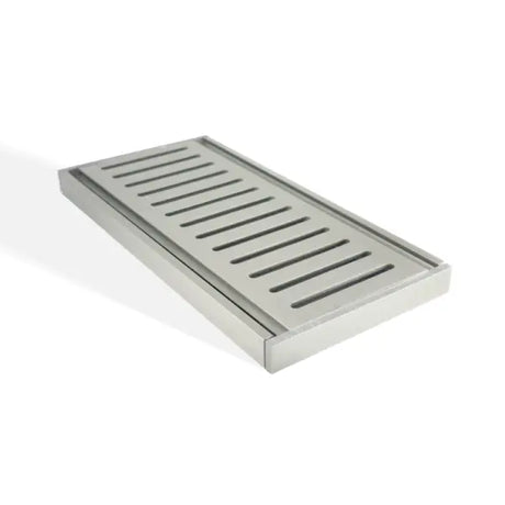 100x100x14mm Brushed Nickel Ezy Flow Floor Grate Aquaperla