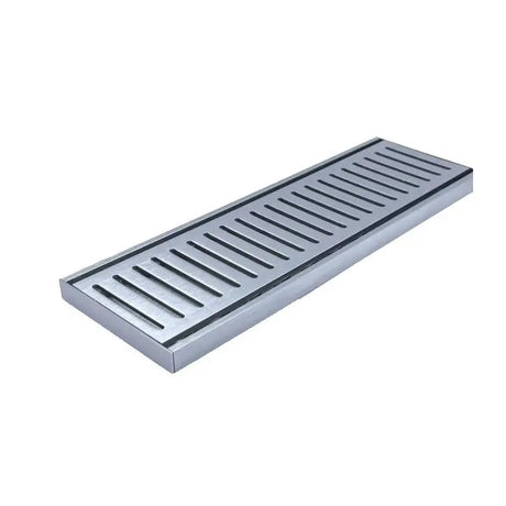 100x100x14mm Brushed Silver Ezy Flow Floor Grate Aquaperla