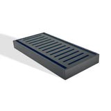 100x100x21mm Brushed Black Ezy Flow Floor Grate Aquaperla