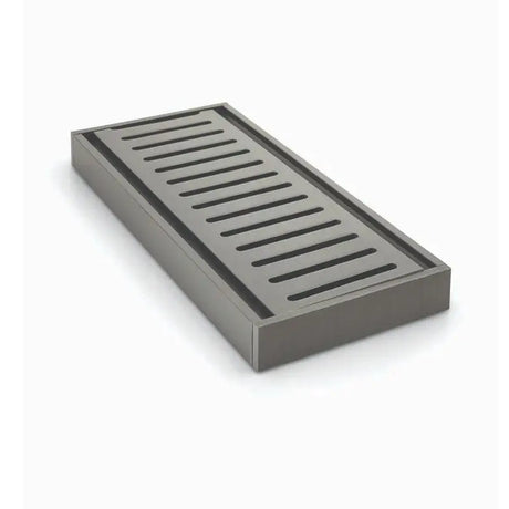 100x100x21mm Gunmetal Ezy Flow Floor Grate Aquaperla
