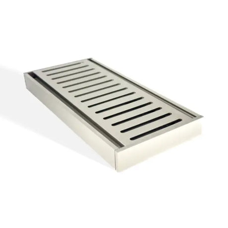 100x100x21mm Brushed Nickel Ezy Flow Floor Grate Aquaperla