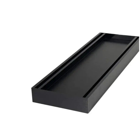 100x100x21mm Brushed Black Ezy Flow Tile Insert Grate Aquaperla