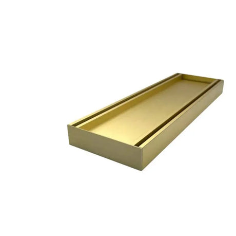 100x100x21mm Brushed Gold Ezy Flow Tile Insert Grate Aquaperla