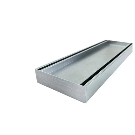 100x100x21mm Brushed Silver Ezy Flow Tile Insert Grate Aquaperla