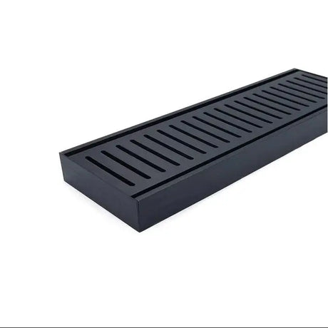 100x100x26mm Brushed Black Ezy Flow Floor Grate Aquaperla