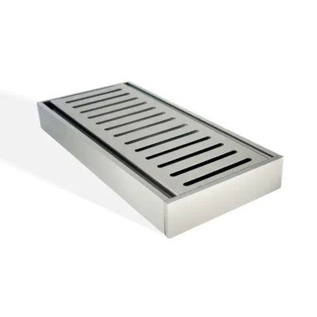 100x100x26mm Brushed Nickel Ezy Flow Floor Grate Aquaperla