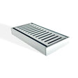 100x100x26mm Brushed Silver Ezy Flow Floor Grate Aquaperla