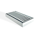 100x100x26mm Brushed Silver Ezy Flow Floor Grate Aquaperla
