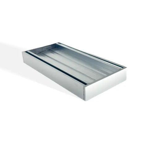 100x100x26mm Brushed Silver Ezy Flow Tile Insert Grate Aquaperla