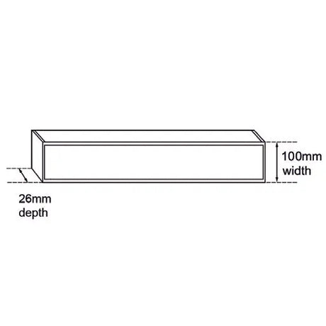 100x100x26mm Brushed Black Ezy Flow Tile Insert Grate Aquaperla