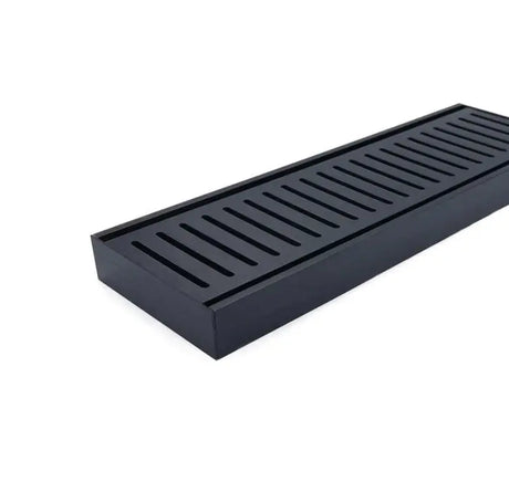 100x100x35mm Brushed Black Ezy Flow Floor Grate Aquaperla