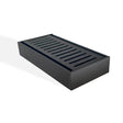 100x100x35mm Brushed Black Ezy Flow Floor Grate Aquaperla
