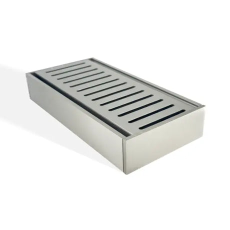 100x100x35mm Brushed Nickel Ezy Flow Floor Grate Aquaperla