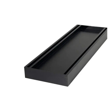 100x100x35mm Brushed Black Ezy Flow Tile Insert Grate Aquaperla
