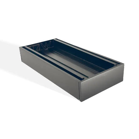 100x100x35mm Brushed Black Ezy Flow Tile Insert Grate Aquaperla