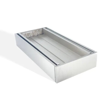 100x100x35mm Brushed Nickel Ezy Flow Tile Insert Grate Aquaperla