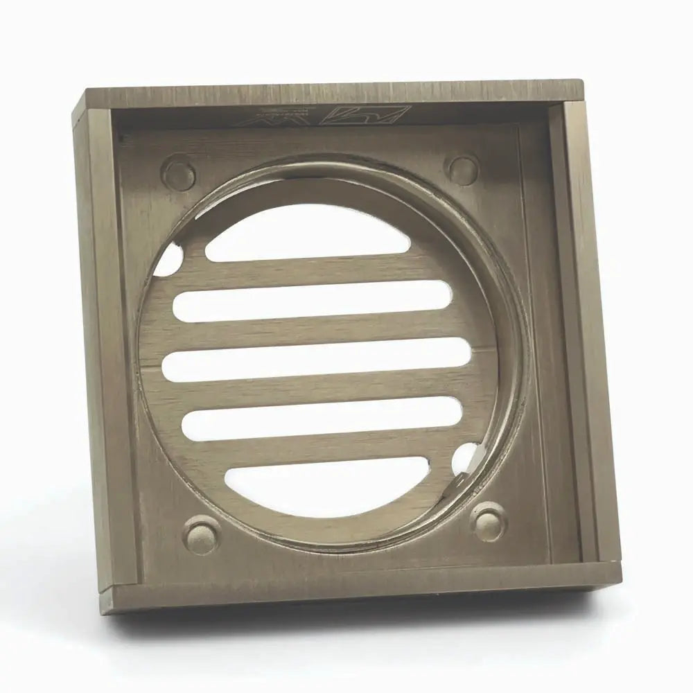 100*100*14mm Brushed Nickel Ezy Flow Guard Floor Waste Aquaperla