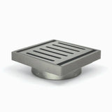 100*100*14mm Gun Metal Ezy Flow Guard Floor Waste Aquaperla