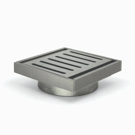100*100*14mm Gun Metal Ezy Flow Guard Floor Waste Aquaperla