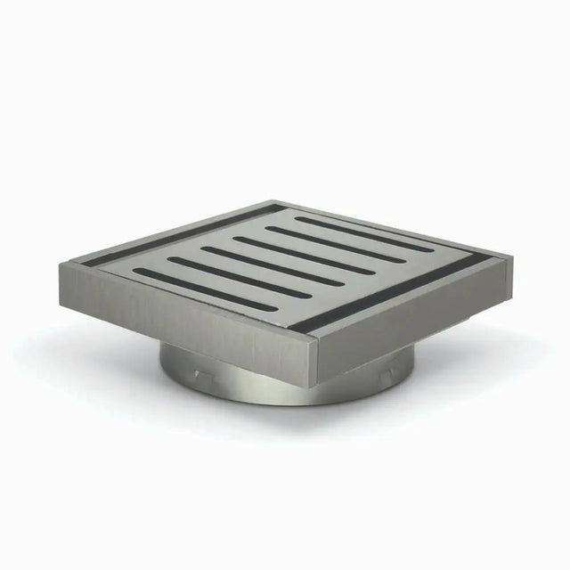 100*100*14mm Gun Metal Ezy Flow Guard Floor Waste Aquaperla