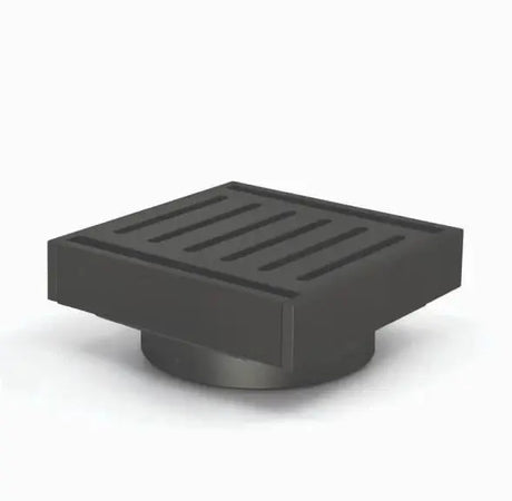 Muses Brushed Black Ezy Flow Floor Waste 100*100*21mm Aquaperla