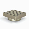 100*100*21mm Brushed Nickel Ezy Flow Guard Floor Waste Aquaperla
