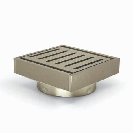 100*100*21mm Brushed Nickel Ezy Flow Guard Floor Waste Aquaperla