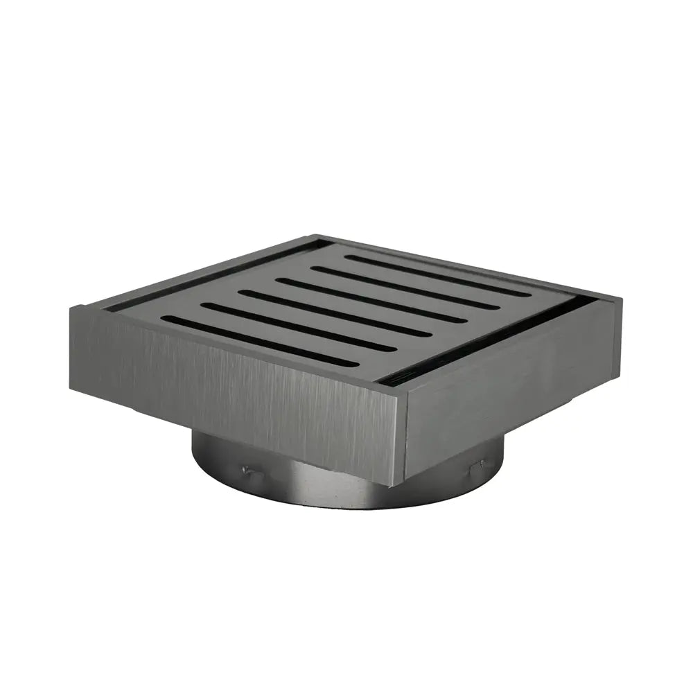 100*100*21mm Gun Metal Ezy Flow Guard Floor Waste Aquaperla