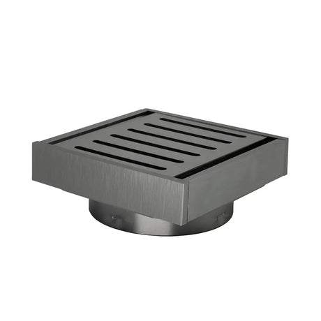 100*100*21mm Gun Metal Ezy Flow Guard Floor Waste Aquaperla