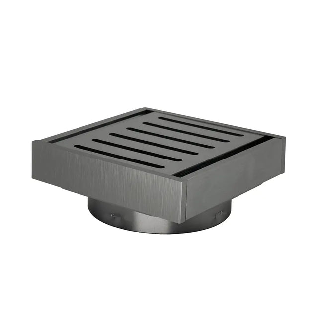 100*100*21mm Gun Metal Ezy Flow Guard Floor Waste Aquaperla