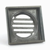 100*100*21mm Gun Metal Ezy Flow Guard Floor Waste Aquaperla